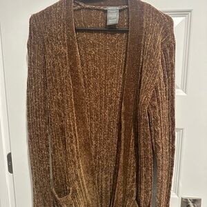 Matty M Textured Brown Cardigan